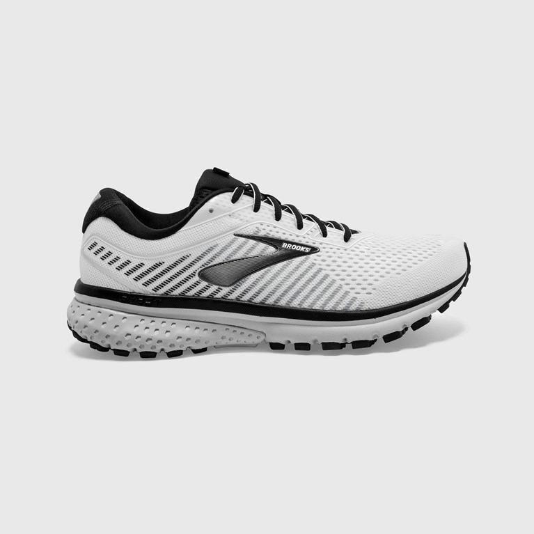 Ténis Brooks Ghost 12 Sapatilhas De Corrida Para Estrada Homem Branco (40371PRIJ)